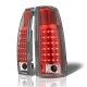 Chevy 3500 Pickup 1988-1998 Red LED Tail Lights