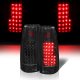 Chevy 3500 Pickup 1988-1998 LED Tail Lights Black