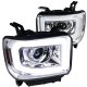 GMC Sierra 3500HD 2015-2016 LED Tube DRL Projector Headlights