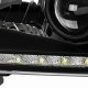 Dodge Ram 3500 1994-2002 Black Retrofit Projector Headlights LED DRL