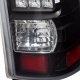 GMC Sierra 2500HD 2001-2006 LED Tail Lights Black and Clear