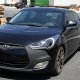 Hyundai Veloster 2012-2017 Black LED DRL Projector Headlights