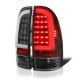 Toyota Tacoma 2005-2015 Black LED Tube LED Tail Lights