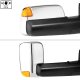 Dodge Ram 3500 2003-2009 New Chrome Power Heated Towing Mirrors Signal Lights Amber