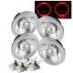 Chevy Impala 1965-1976 Red Halo LED Headlights Conversion Kit