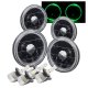 BMW 5 Series 1982-1988 Black Green Halo LED Headlights Conversion Kit