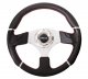 NRG Steering Wheel RST-008R 350MM Leather Flat Carbon Thumb Rests