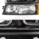 Chevy Silverado 2003-2006 Black LED DRL Headlights Bumper Lights