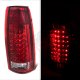 Chevy 2500 Pickup 1988-1998 LED Tail Lights Red Clear