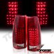 Chevy 3500 Pickup 1988-1998 LED Tail Lights Red Clear