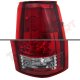 Chevy 3500 Pickup 1988-1998 LED Tail Lights Red Clear