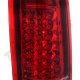 Chevy 3500 Pickup 1988-1998 LED Tail Lights Red Clear