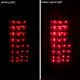 GMC Yukon Denali 1999-2000 LED Tail Lights Red Clear