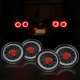 Chevy Corvette C6 2005-2013 Black Angel Eye LED Tail Lights Sequential Signals