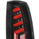 Cadillac Escalade 1999-2000 Black Red Tube LED Tail Lights