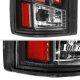 GMC Suburban 1992-1999 Black Red Tube LED Tail Lights