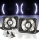 Acura Integra 1986-1989 LED Black Chrome LED Headlights Kit