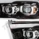 Dodge Ram 3500 2010-2018 Glossy Black DRL Projector Headlights LED Signal Lights