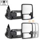 Chevy Silverado 2014-2018 White Towing Mirrors Smoked LED DRL Power Heated