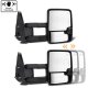 Chevy Avalanche 2007-2013 White Towing Mirrors Smoked LED DRL Power Heated