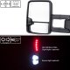 Chevy Avalanche 2007-2013 Glossy Black Towing Mirrors LED Lights Power Heated