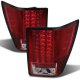 Jeep Grand Cherokee 2007-2010 Red and Clear LED Tail Lights