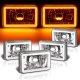 Cadillac Cimarron 1982-1985 Amber Halo Tube Sealed Beam Headlight Conversion Low and High Beams