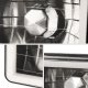 Chevy Blazer 1995-1997 Amber Halo Tube Black Sealed Beam Headlight Conversion