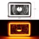 Chevy Suburban 1981-1988 Amber Halo Tube Black Sealed Beam Headlight Conversion Low and High Beams