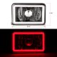 Dodge Dakota 1987-1990 Red Halo Tube Black Sealed Beam Headlight Conversion