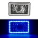 Chevy Suburban 1981-1988 Blue LED Halo Black Sealed Beam Projector Headlight Conversion