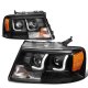 Lincoln Mark LT 2006-2008 Black LED DRL Projector Headlights