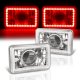 Dodge Dakota 1987-1990 Red LED Halo Sealed Beam Projector Headlight Conversion