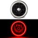 Buick Electra 1974-1975 Red LED Halo Black Sealed Beam Headlight Conversion