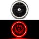 Chrysler New Yorker 1965-1981 Red LED Halo Black Sealed Beam Headlight Conversion