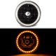 Plymouth Cricket 1971-1973 Amber LED Halo Black Sealed Beam Headlight Conversion