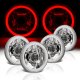 Toyota Celica 1971-1979 Red Halo Tube Sealed Beam Projector Headlight Conversion