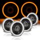 Mercury Montego 1968-1976 Amber Halo Tube Black Sealed Beam Projector Headlight Conversion