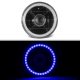 BMW 5 Series 1982-1988 Blue LED Halo Black Sealed Beam Projector Headlight Conversion