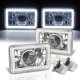 Pontiac Grand AM 1985-1989 White LED Halo LED Projector Headlights Conversion Kit