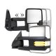 Chevy Silverado 2500 1999-2002 Chrome Towing Mirrors Clear LED DRL Power Heated