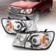 Lexus LX470 1998-2007 Projector Headlights Chrome  Halo LED