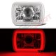 Acura Integra 1986-1989 Red Halo Tube Sealed Beam Projector Headlight Conversion