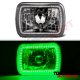 Chevy Cavalier 1982-1983 Green LED Halo Black Sealed Beam Headlight Conversion