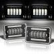 Dodge Dakota 1987-1990 Black DRL LED Headlights Conversion