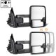 Chevy Silverado 3500HD 2015-2019 Chrome Power Folding Towing Mirrors LED DRL Lights