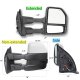 Ford F250 Super Duty 2017-2022 White Power Heated Towing Mirrors Smoked LED Lights
