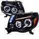 Toyota Tacoma 2005-2011 Smoked Halo Projector Headlights with LED