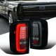 GMC Sierra 2500HD 2015-2018 Black Smoked LED Tail Lights