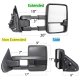 Chevy Silverado 3500HD 2015-2019 Power Folding Towing Mirrors Smoked LED DRL Lights